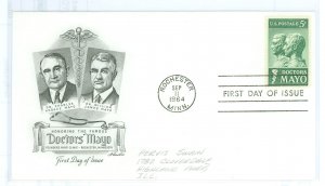 US 1251 1964 Doctors Mayo, medical, pencil address