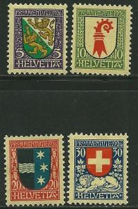 Switzerland # B37-40, Mint Hinge remain=
