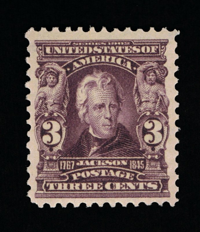 AFFORDABLE GENUINE SCOTT #302 VF-XF MINT OG NH 3¢ BRIGHT VIOLET BEP ISSUE #11809