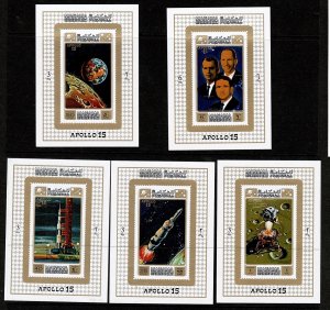 Manama Apollo 15 SS imperf MNH set