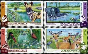 Botswana 2015. Okavango Delta National Heritage Site (MNH OG) Set of 4 stamps