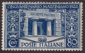 Sc# 142 Italy 1922 Mazzini's Tomb 80c MNH issue CV $29 Stk #2