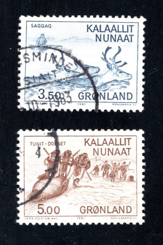 Greenland 146-7  VF, Postally Used, CV $2.50 ...2510220