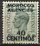 Great Britain Morocco; 1936: Sc. # 87: O/Used Single Stamp