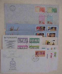 ST.VINCENT 14  FDC FROM 1970 CACHET UNADDRESSED