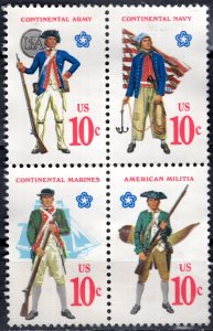 USA; 1975: Sc. # 1565-1568a: Used Cpl. Se-Tenant Set