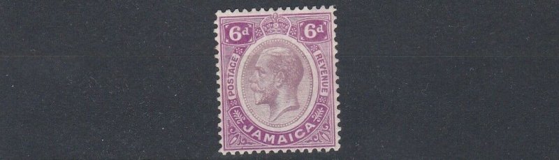 JAMAICA  1921     S G 93  6D  DULL PURPLE  & MAGENTA    MH  CAT £18