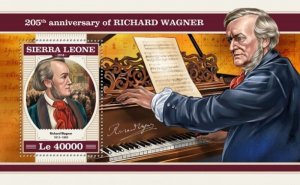 Sierra Leone - 2018 Richard Wagner - Stamp Souvenir Sheet - SRL18207b 