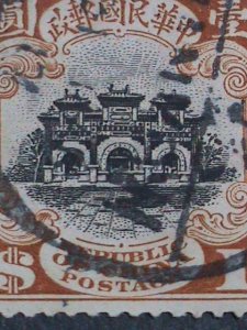 ​CHINA-1913 SC#217- OVER 109 YEARS OLD-HALL OF GATEWAY- USED VERY FINE