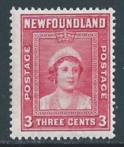 Newfoundland #246 MH 3c Queen Elizabeth