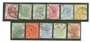 Hong Kong #36b/51 Used Single (Perfin)