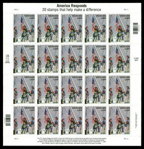 Scott B2 Heroes Semi-Postal Mint Sheet VF NH Cat $17.50 (face $7.40)