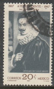 MEXICO 986 Centenary of Ateneo Fuente, Artemio de Valle Arizpe, USED. VF. (714)