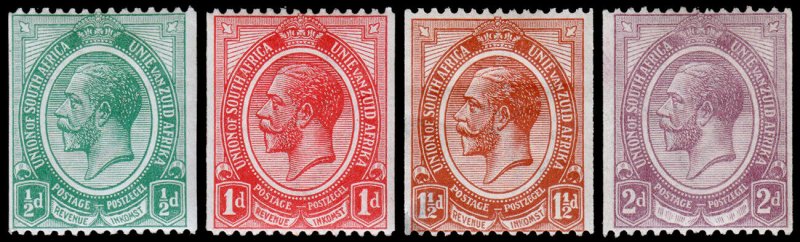 South Africa Scott 17-20 (1913-21) Mint H VF, CV $62.00 C