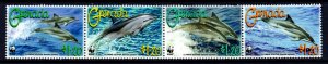 Grenada MNH Strip 3654 Clymene Dolphin WWF 2007