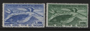 VATICAN CITY C18-C19 MINT HINGED UPU SET 1949