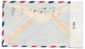 Puerto Rico Hotel Normandie Censored Airmail Cover to US 