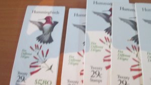 Discount Postage 8x Humming Birds 29c US Booklets Face $46.40 #2646 BK201 VF MNH