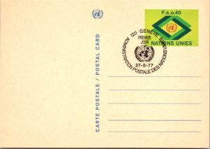 United Nations Geneva, Government Postal Card