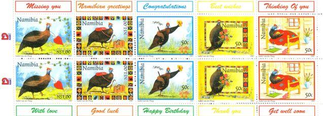 Namibia - 1997 Guineafowl Booklet (Corrected) MNH** SG SB7