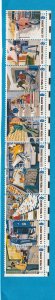 US 1498 MNH STRIP OF 10 FOLDED ONCE
