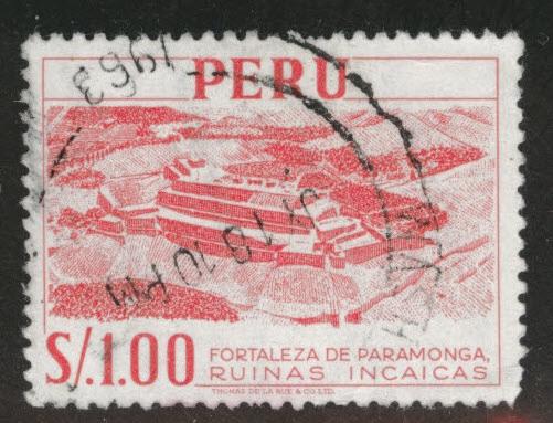 Peru  Scott 488 Used stamp from 1962 set