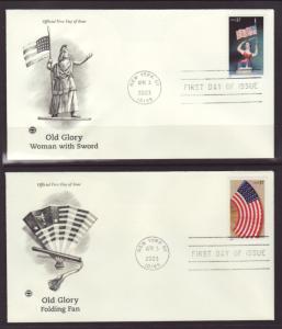 US 3776-3780 Old Glory 2003 PCS S/5 U/A FDC