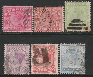 Victoria 160,160A,161-164 partial set used