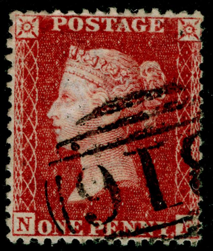 SG40, 1d rose-red, LC14, FINE USED. Cat £12.