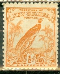 IW: New Guinea 30A mint unissued 1/2p without dates CV $120