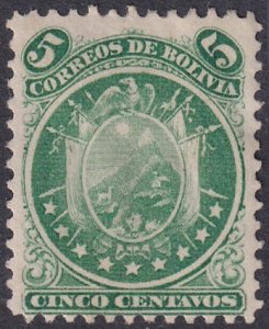 Bolivia 1868 Sc 10 MNG(*)