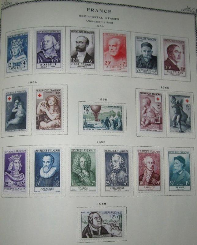 FRANCE COLLECTION 1849 – 1972 Scott Specialty album, mostly mint Scott $10,707.