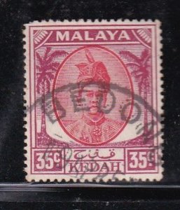 Malaya Kedah 1950 Sc 76 35c Used