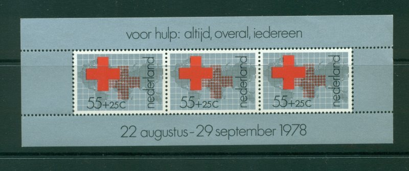 Netherlands #B547a 1978 Red Cross sheet VFMNH CV $1.50