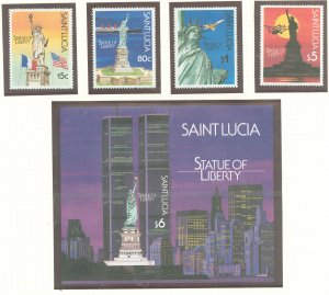 St. Lucia #880-884 Mint (NH) Single (Complete Set)