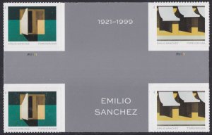 US 5594 5597 Emilio Sanchez forever cross gutter block (4) MNH 2021 