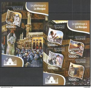 2015 Guinea Art Religions Pilgrimage To Mecca Kb+Bl ** St256