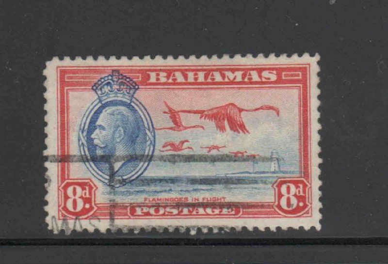 BAHAMAS #96  1935 KING GEORGE VI & FLAMINGOS IN FLIGHT   F-VF USED  b