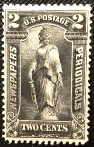 US #PR114 *MH* Newspaper/Periodical Single gum loss PM SCV $8.00 L3