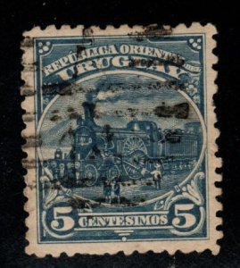 Uruguay Scott 114 Used Train stamp