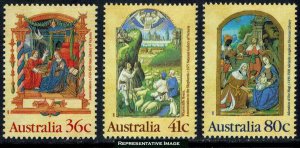 Australia Scott 1159-1161 Mint never hinged.