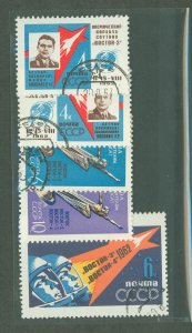 Russia #2627-31 Used Single (Complete Set) (Space)