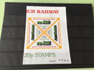 Romney Hythe & dymchurch Railway letter  stamps Ref 53274