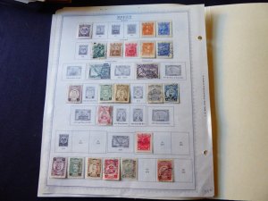 Mexico 1915-1941 Stamp Collection on Album Pages