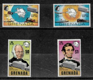 Grenada 1970 - UPU Lincoln - Souvenir Stamp Sheet - Scott #383-6 - MNH