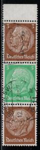 Germany Scott # 416 (2), 418, used, se-tenant, Mi# S128