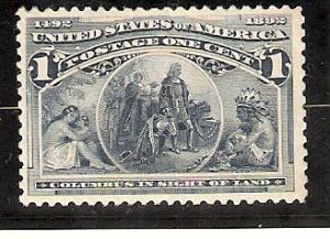 Scott # 230 - 1 Cent Columbian MNH