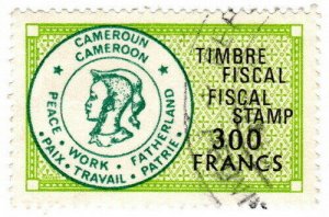 (I.B) Cameroon Revenue : Duty Stamp 300Fr