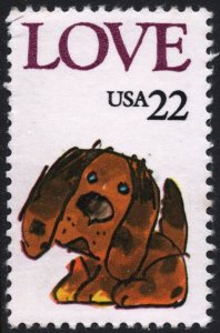 SC#2202 22¢ Love Issue Single (1986) MNH