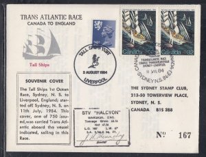 Canada - Jul 11, 1984 Trans Atlantic Souvenir Cover